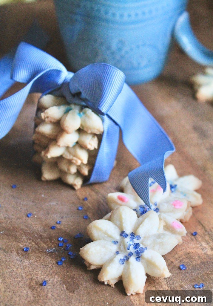 easter or spring spritz cookies