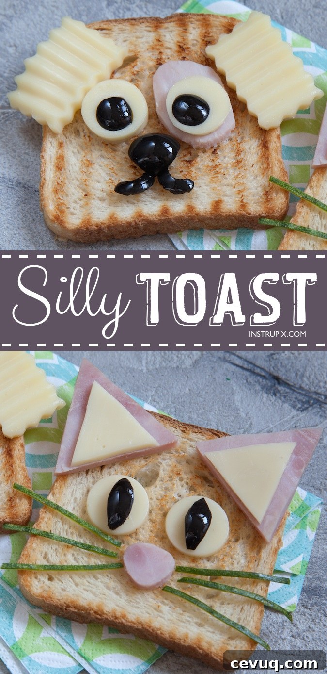 Quick, easy and healthy snack ideas for kids and picky eaters! Animal Toast -- These creative and fun snack ideas are perfect for toddlers and busy kids who play sports. Great for school, too!