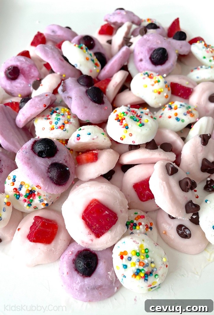This fun and easy frozen treat is healthy and easy to make with just yogurt!