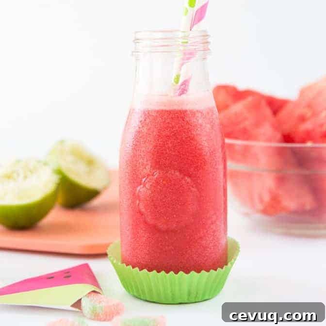 Raspberry Watermelon Slushie