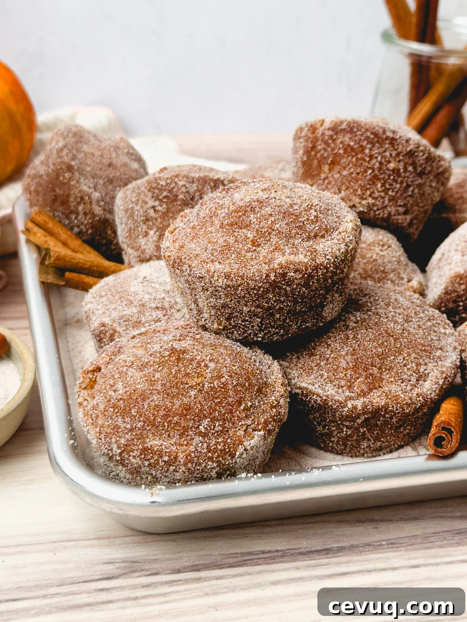 Pumpkin muffins close-up