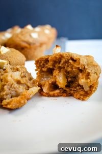 gluten free apple muffins on a serving plate