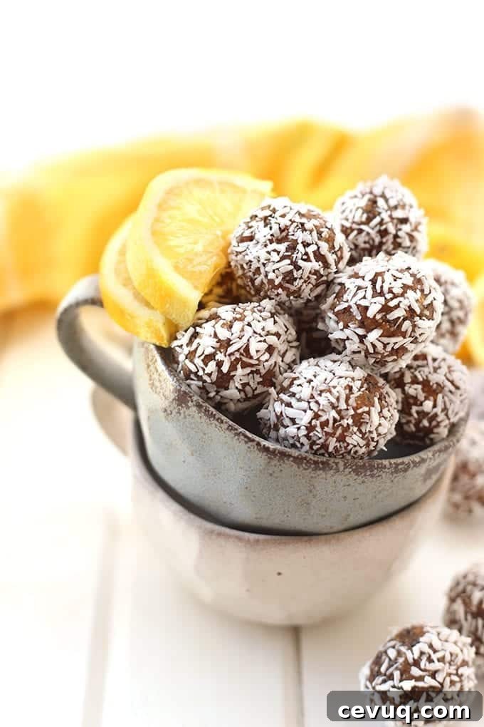 Lemon coconut energy balls