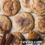 White miso brown butter snickerdoodles with cinnamon sugar.