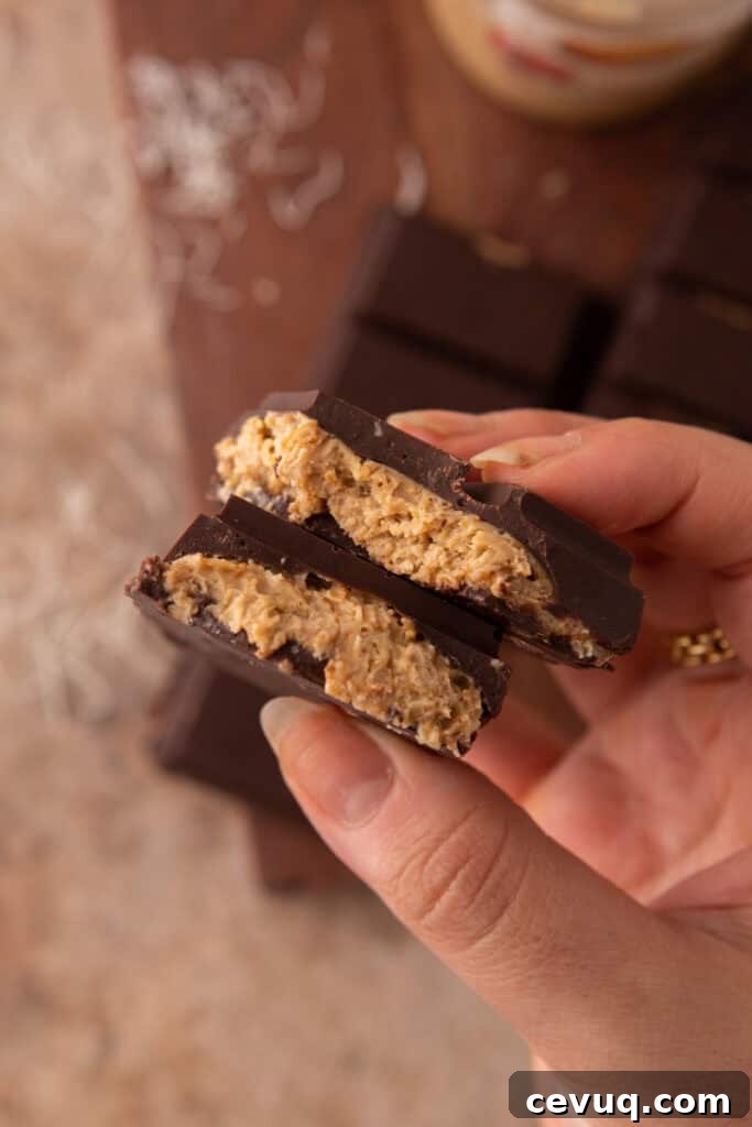 dubai pistachio chocolate bar recipe being held up by a hand
