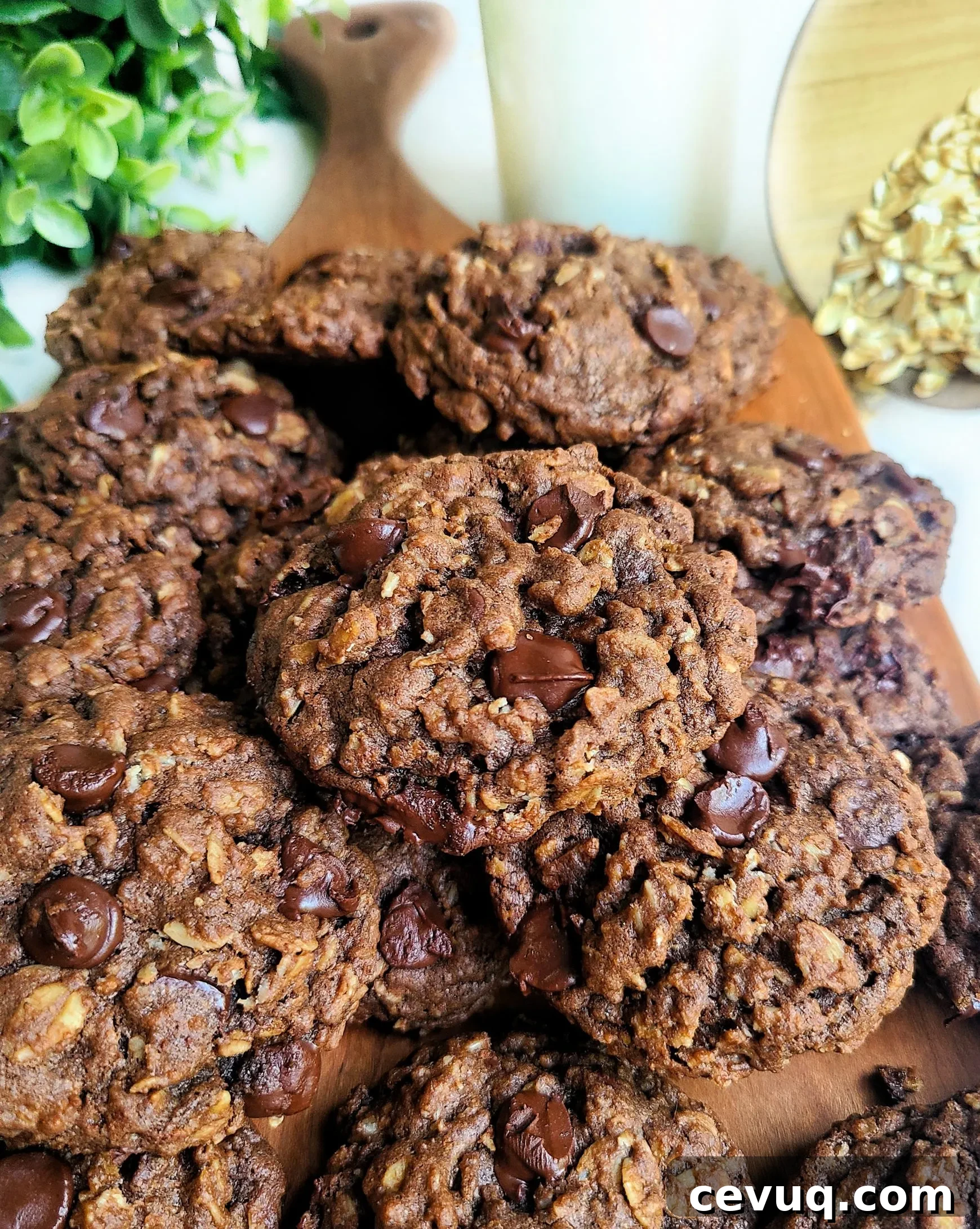 Double Chocolate Oatmeal Cookies with Chocolate Chips 8 img 9006 14