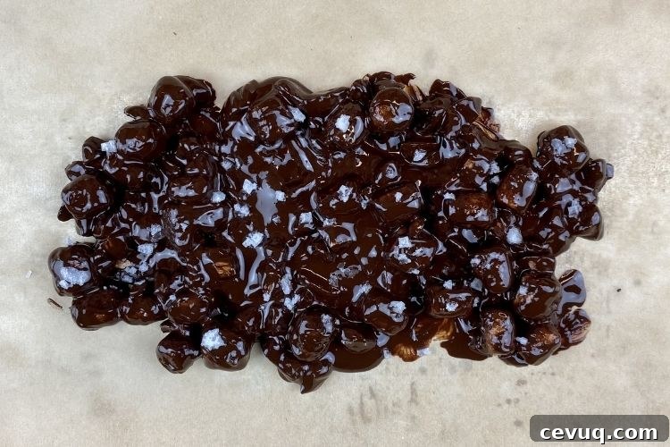Chocolate bar on parchment paper