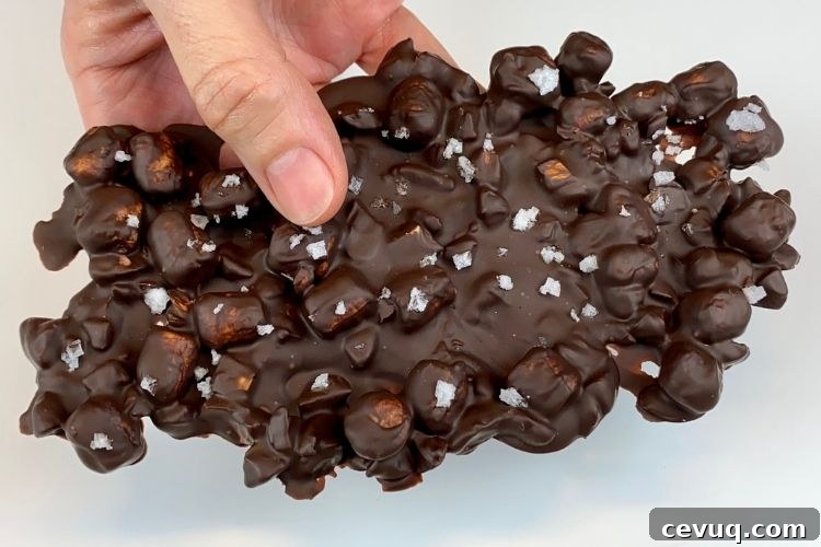 Hardened chocolate bar
