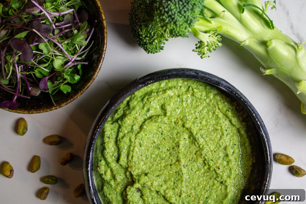 Creamy Broccoli Pesto Recipe for Pasta, Sandwiches & Dips 2 broccoli pesto