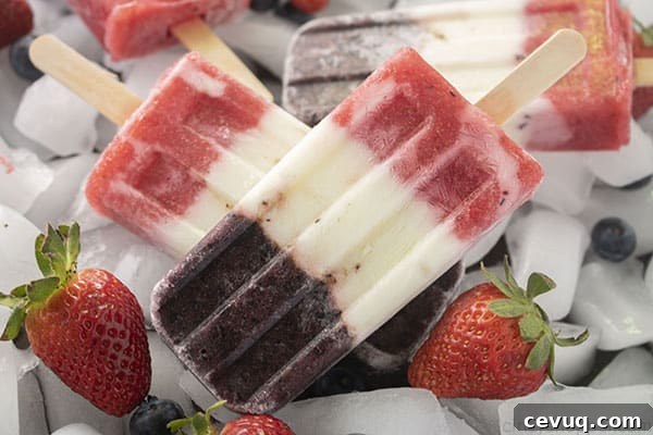 Berry and yogurt ops on ice