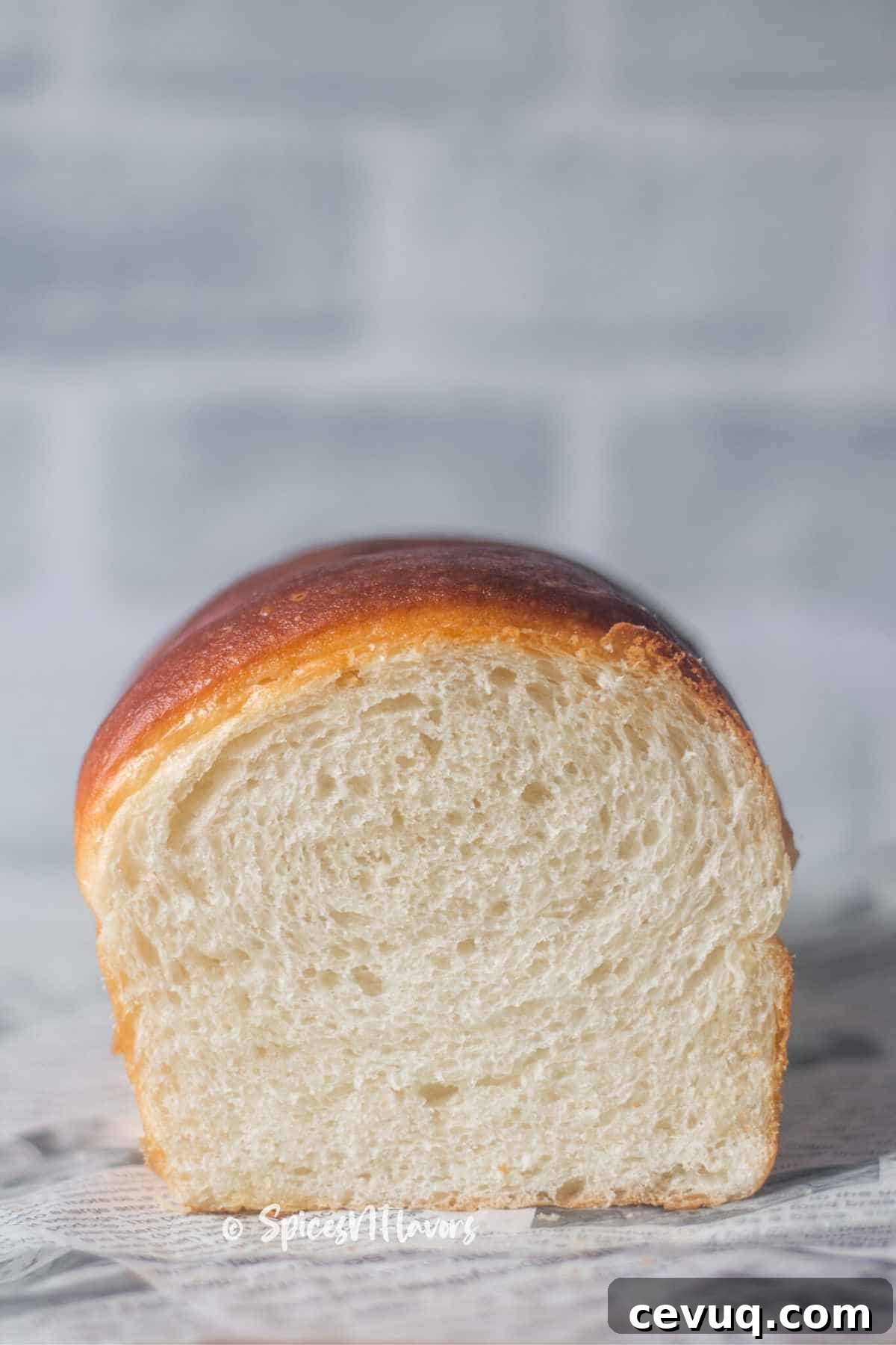 sliced bread showing the interior texture