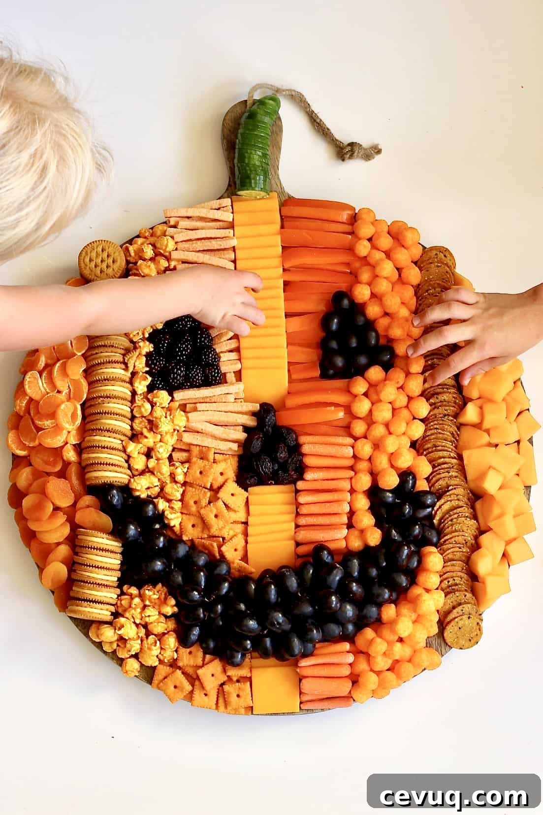 Pumpkin Snack Board by The BakerMama