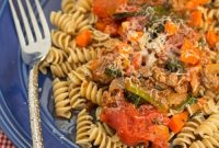 Rotini with Savory Beef and Kale Ragù