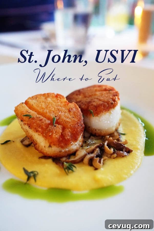 Where to eat in St John, USVI featuring Ocean 362, Zozo’s, Caneel Beach Bar and Grill, Terrace Restaurant and more!