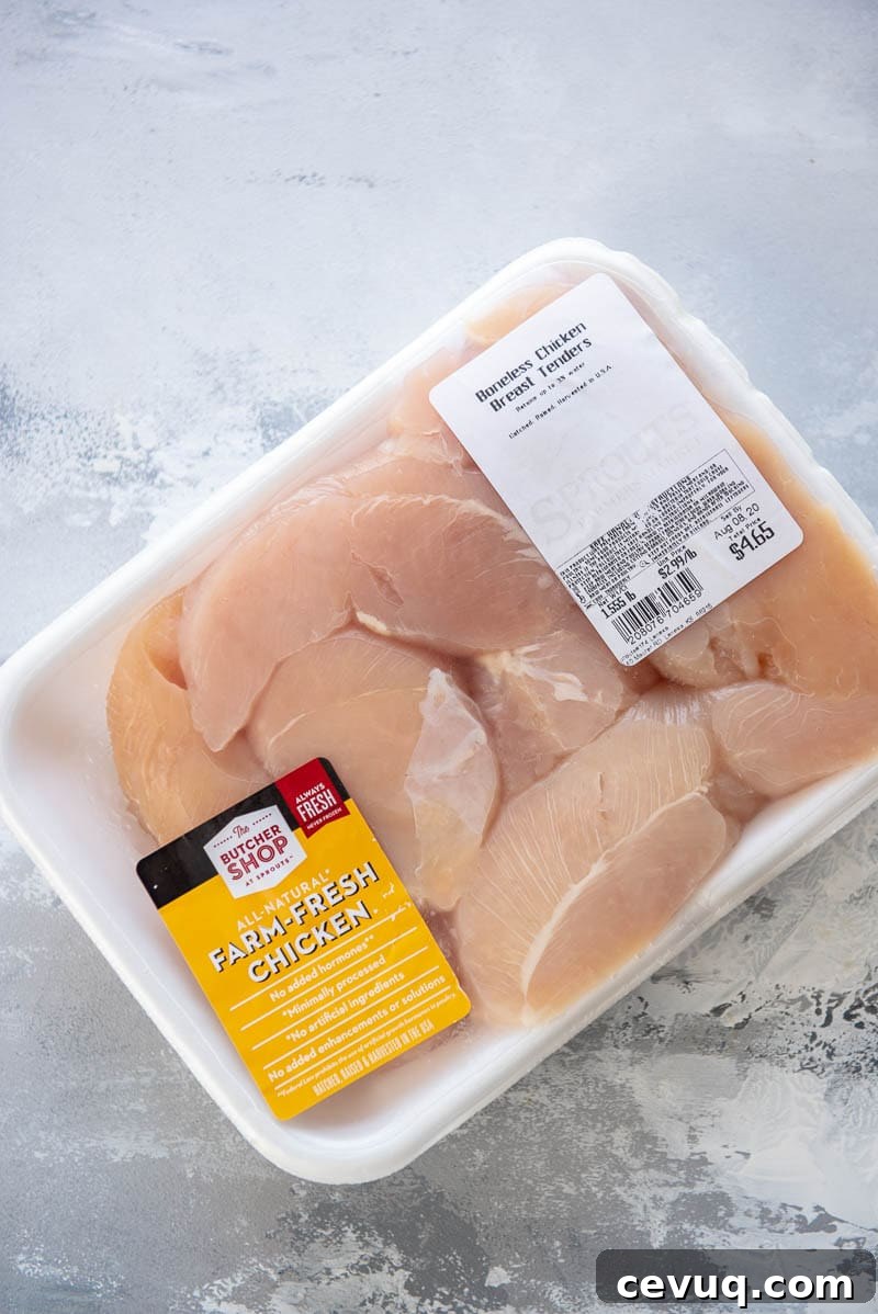 package of chicken breasts