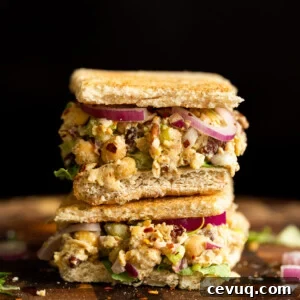Chickpea Tahini Salad Sandwich