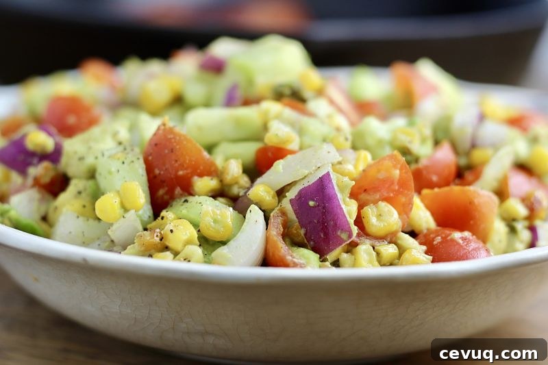 avocado summer salad vegan 