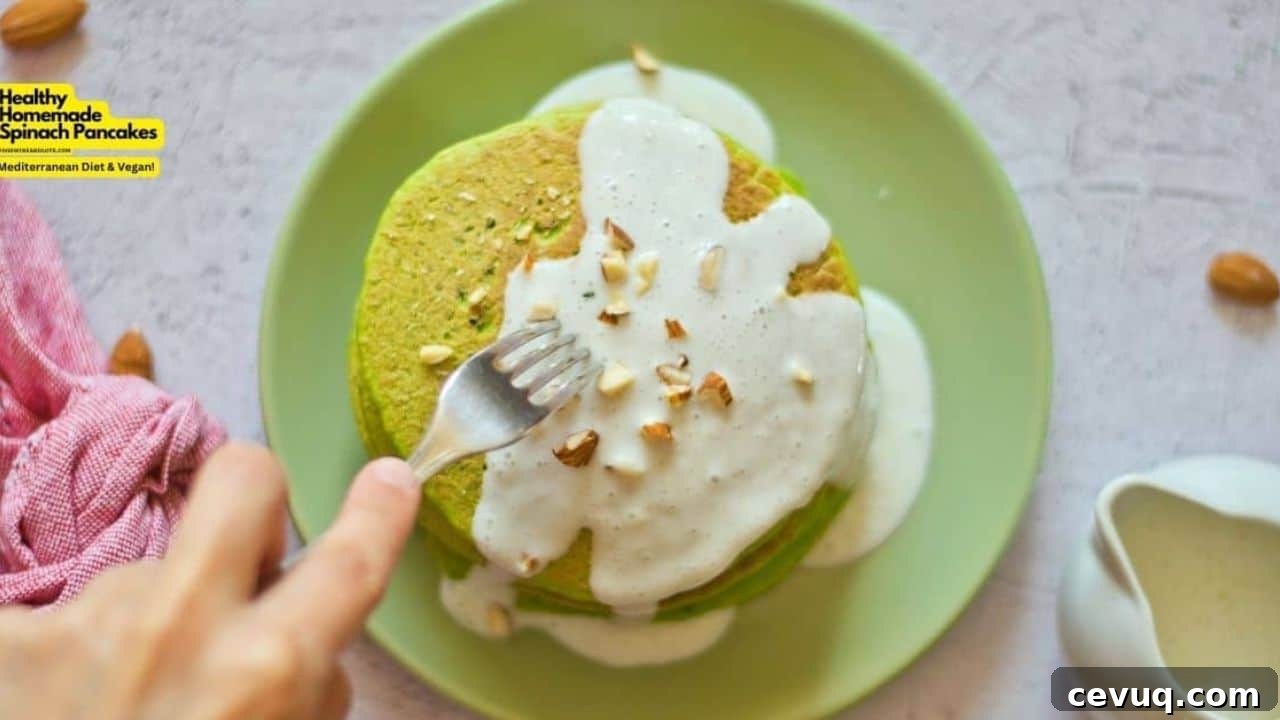 Healthy Homemade Spinach Pancakes
