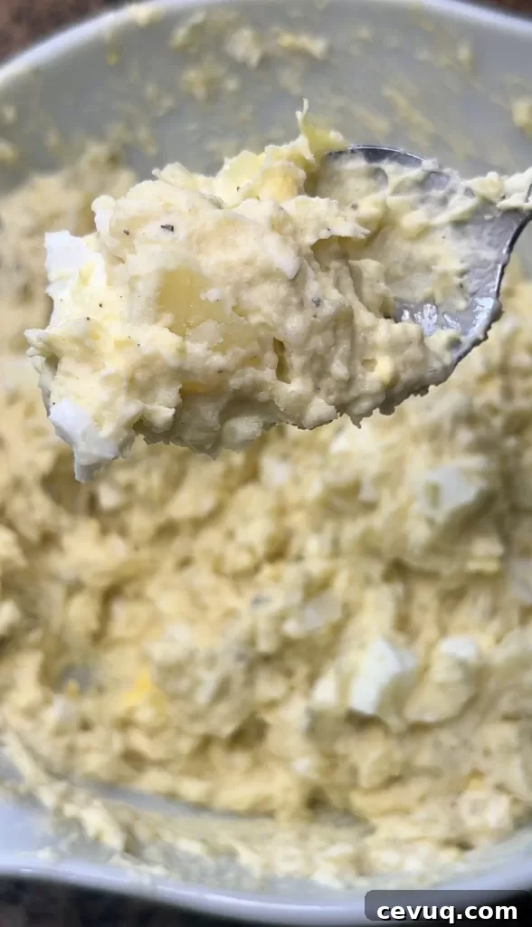 Mixed potato salad in bowl