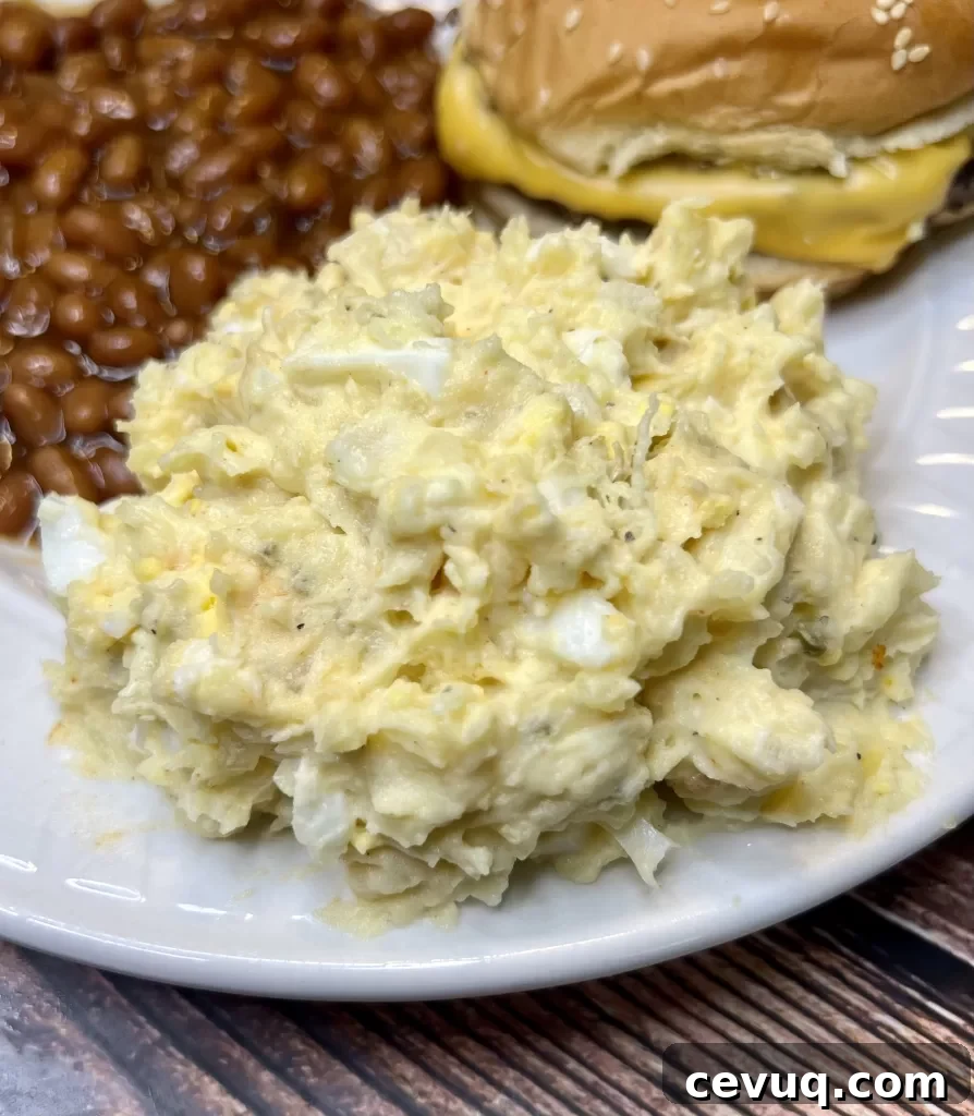 Grandma's Old Fashioned Southern Style Potato Salad served
