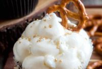 Beer-Infused Pretzel Cupcakes
