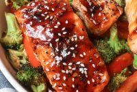 Crispy Air Fryer Salmon with Roasted Vegetables