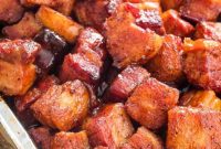 Crispy Sweet and Smoky Pork Belly Burnt Ends