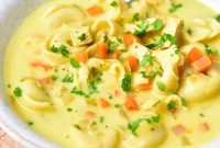 Gluten Free Dairy Free Chicken Tortellini Soup Recipe