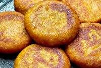 Sweet Potato Pancakes Filled with Red Bean Paste