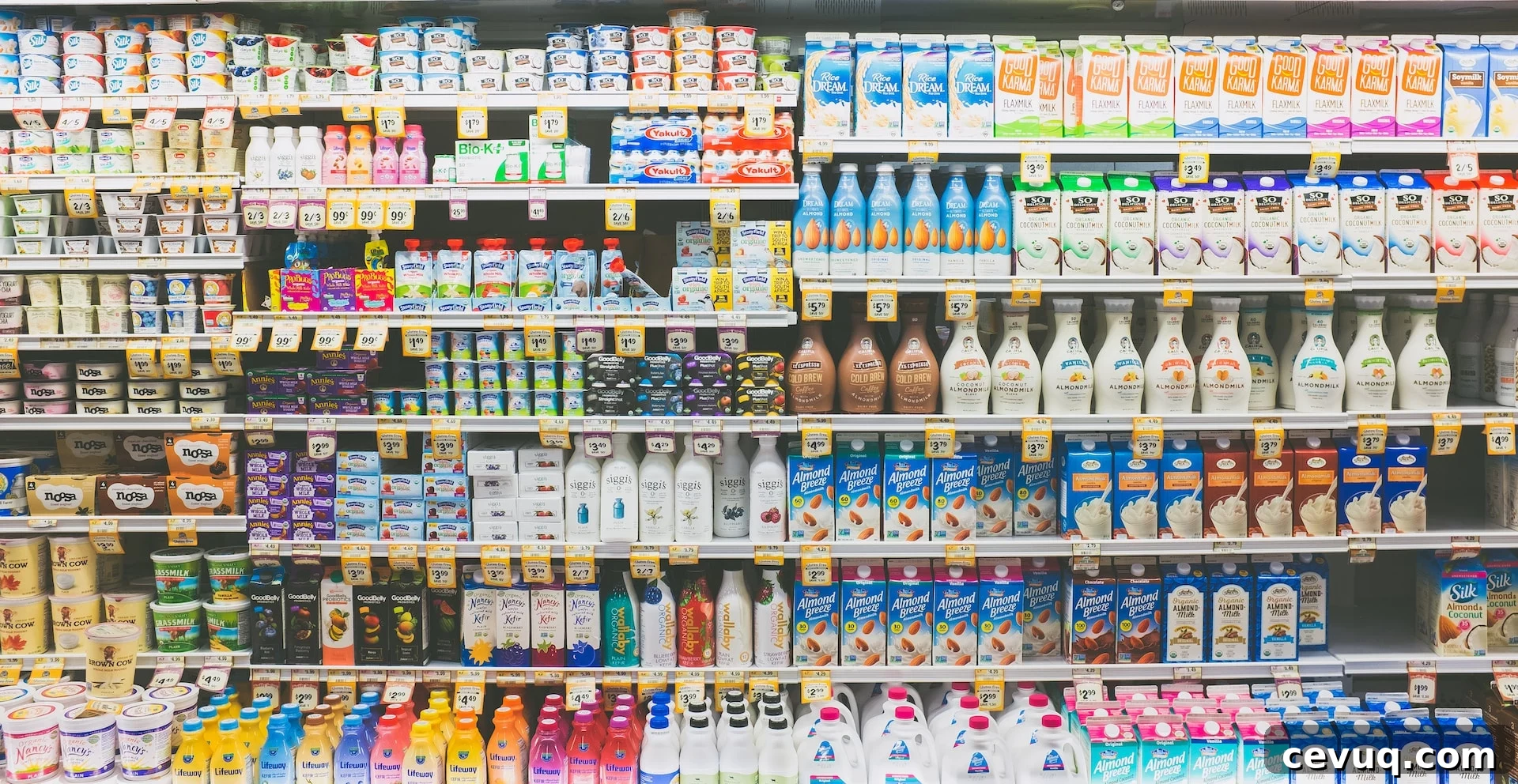 Grocery store aisle.
