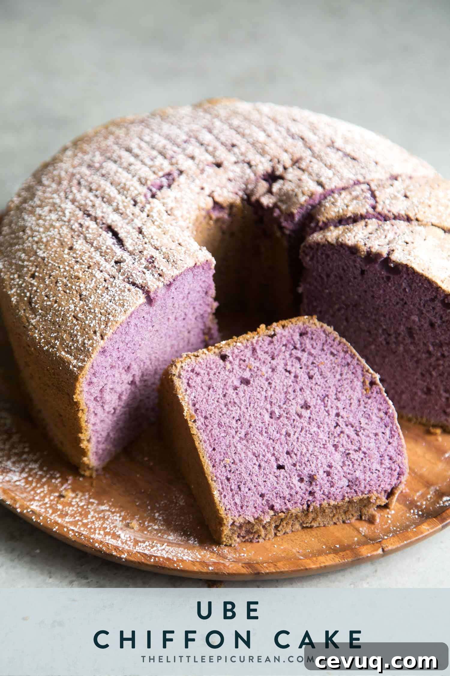 Ube Chiffon Cake