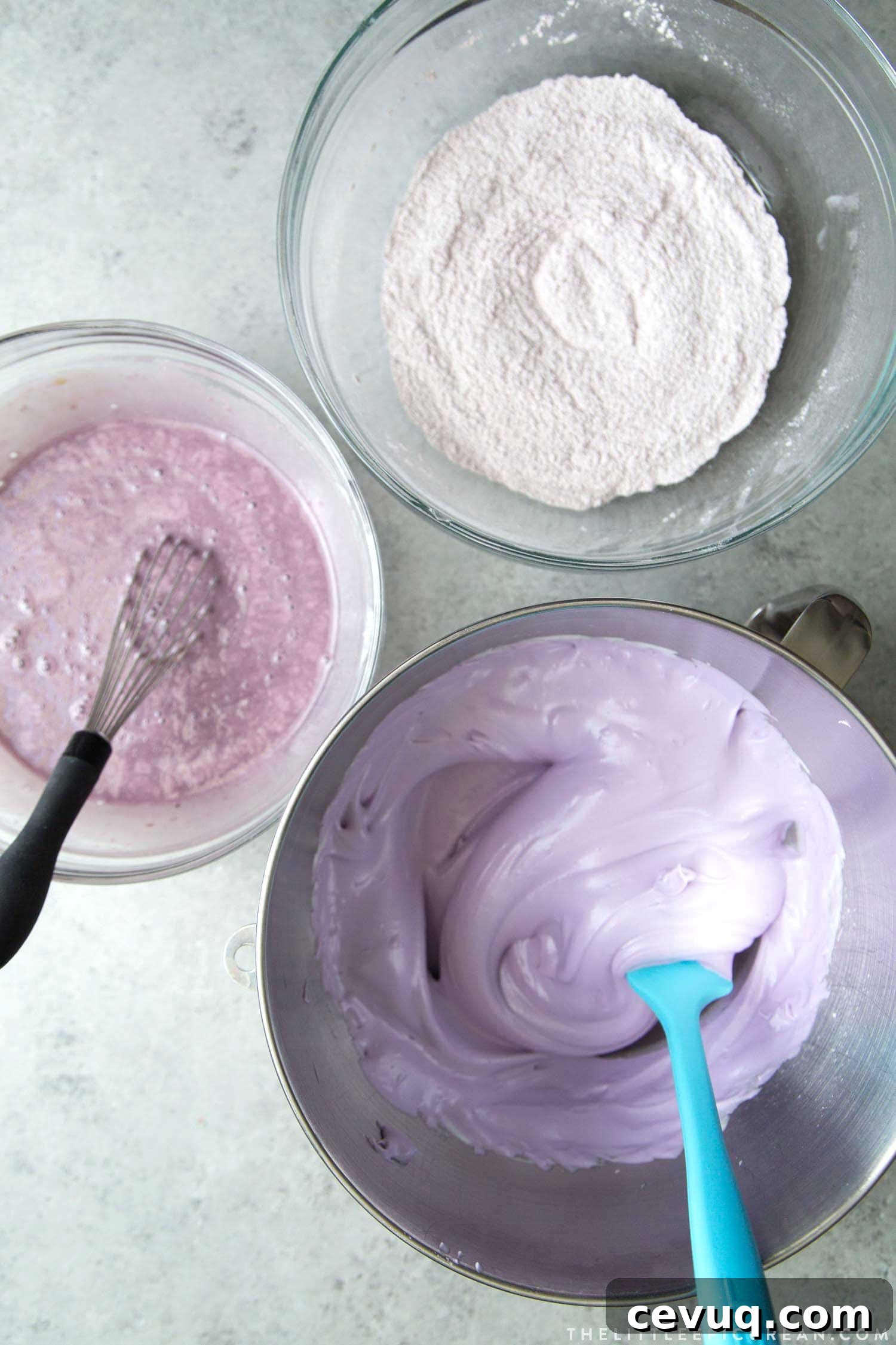 Ube Chiffon Cake Ingredients