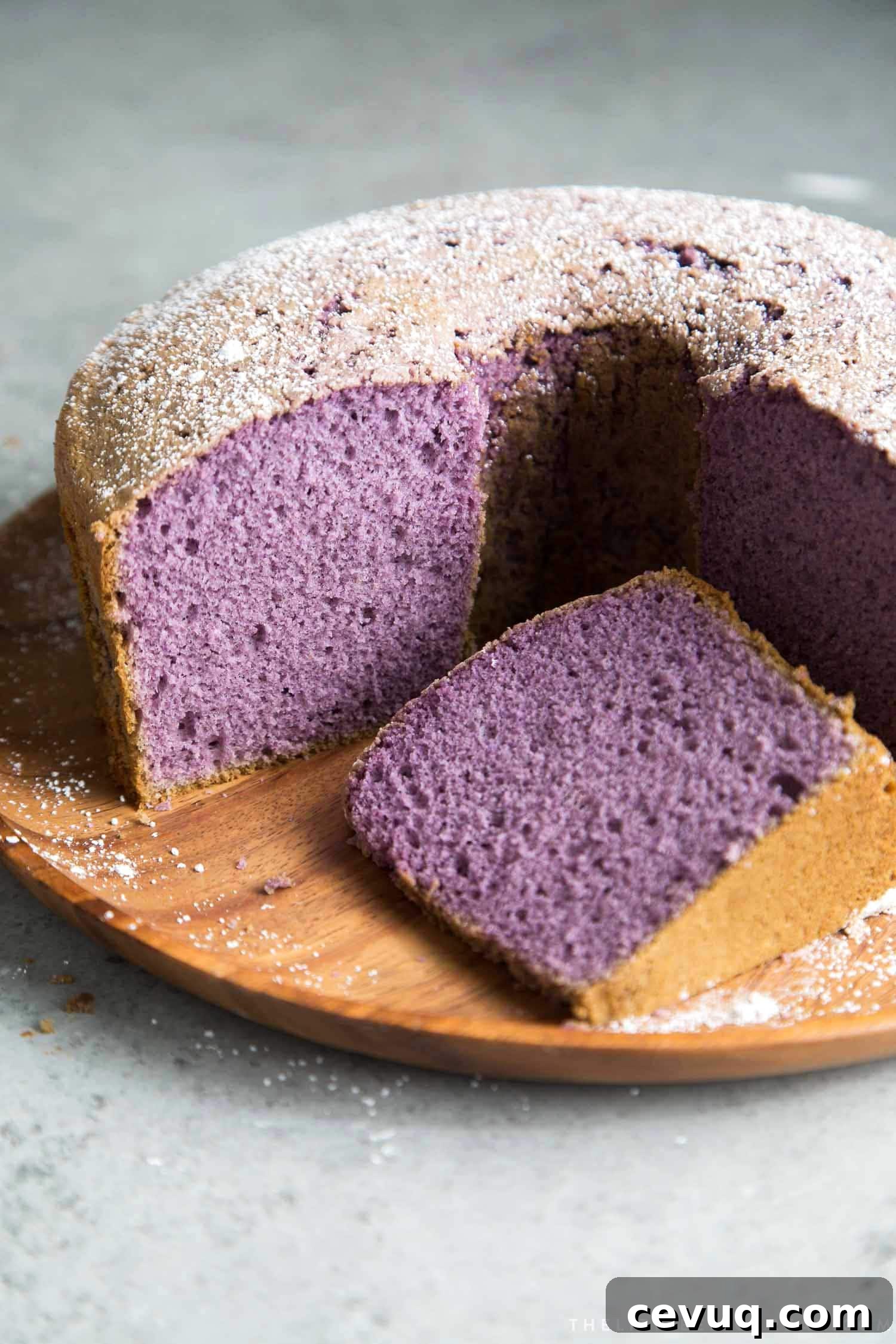 Ube Chiffon Cake