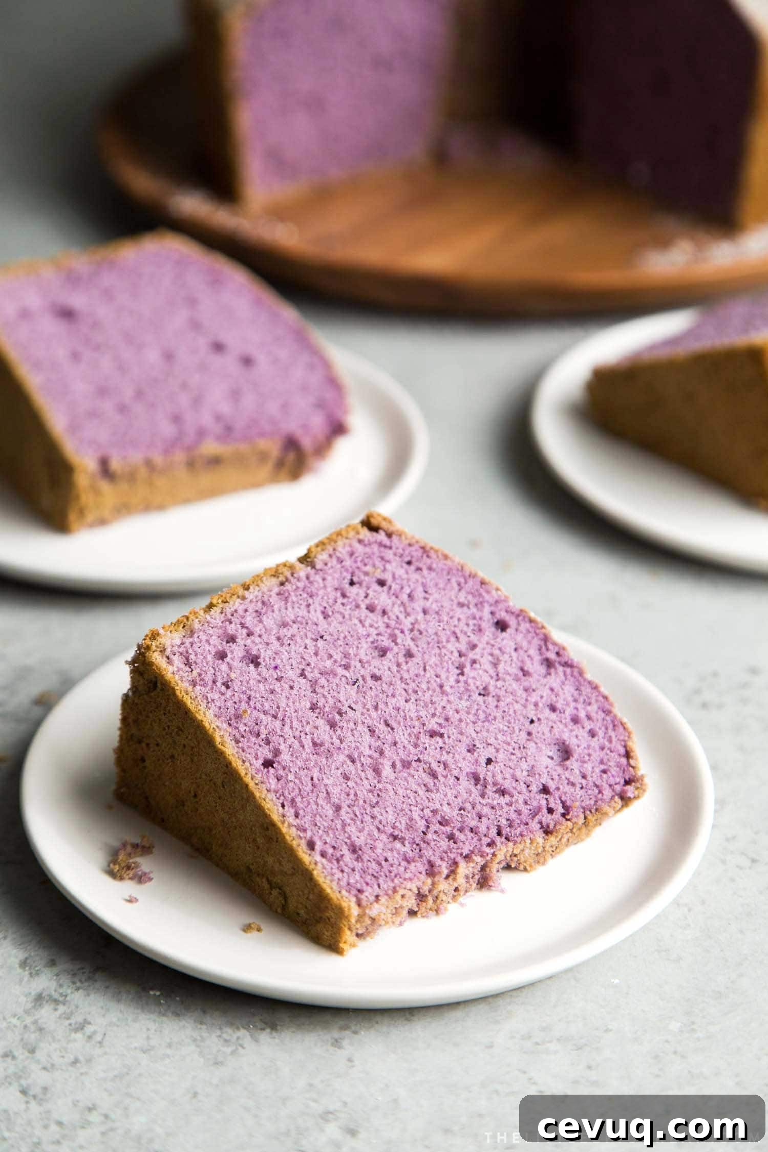 Ube Chiffon Cake 