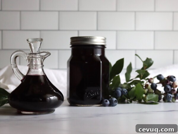 Homemade Strawberry Syrup Recipe for Pancakes & Desserts 6 Blueberry Syrup