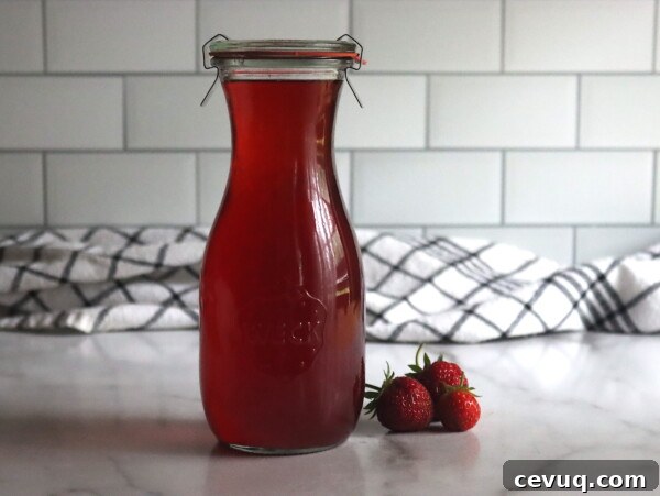 Homemade Strawberry Syrup Recipe for Pancakes & Desserts 7 Strawberry Syrup