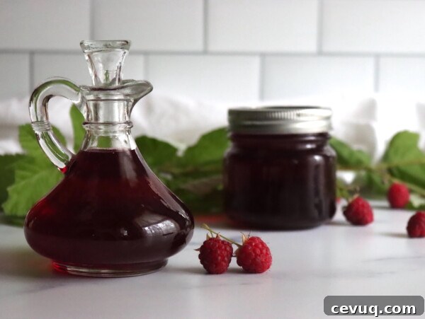 Homemade Strawberry Syrup Recipe for Pancakes & Desserts 8 Raspberry Syrup