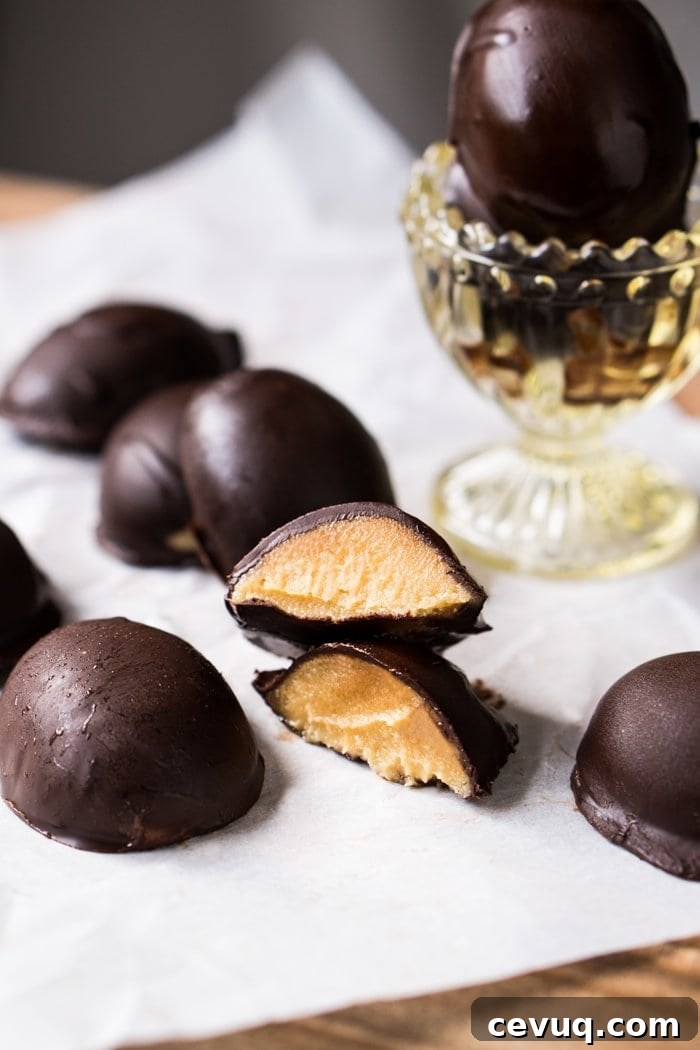 Chocolate Peanut Butter Easter Eggs