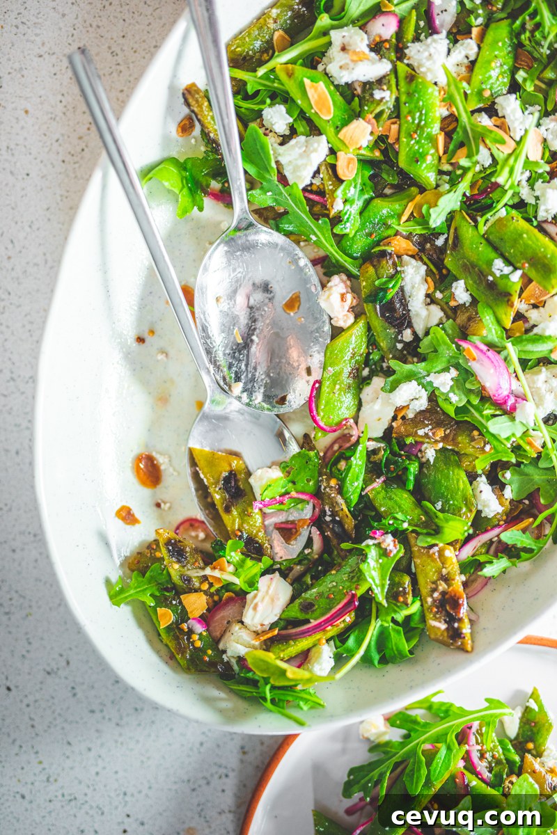 Charred Runner Bean Salad - Georgie Eats