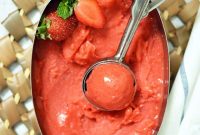 Refreshing Homemade Strawberry Sorbet Recipe