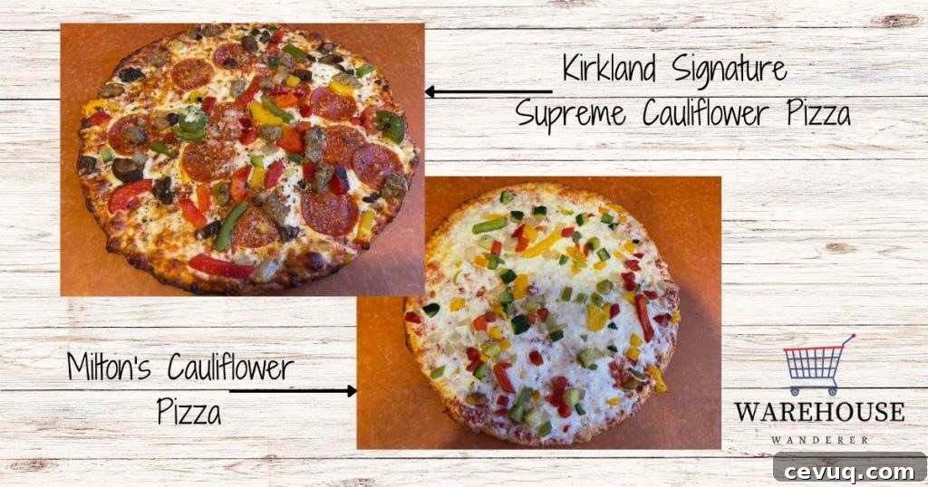 Cauliflower pizza slices