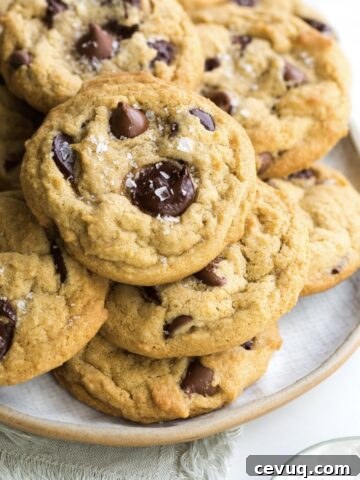 Brown Butter Chocolate Chip Cookies with Sea Salt by Baking The Goods