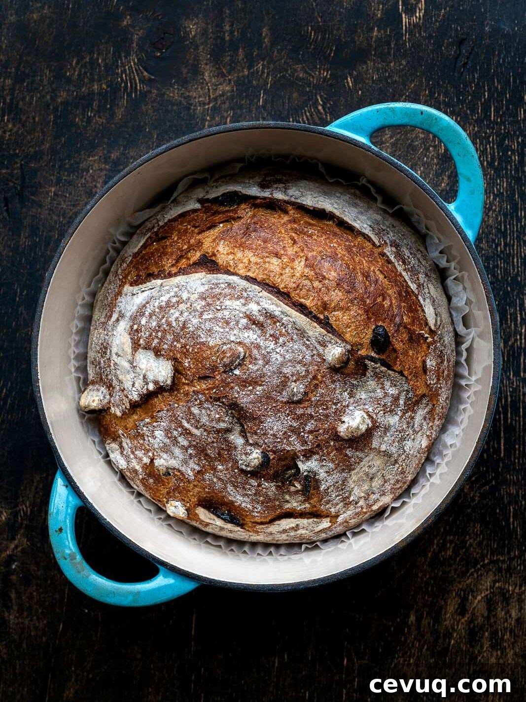 Cinnamon Raisin Sourdough Loaf Recipe 8 Cinnamon Raisin sourdough sliced