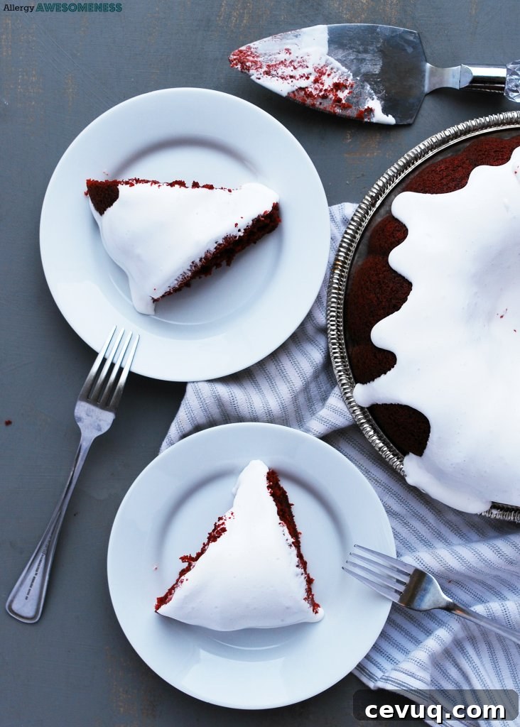 Allergy-Friendly Red Velvet Bundt Cake with Gluten-Free Option 5 vegan marshmallow frosting