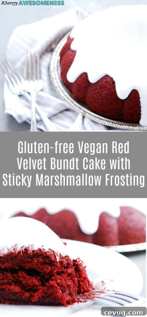 Allergy-Friendly Red Velvet Bundt Cake with Gluten-Free Option 9 gluten-free-vegan-red-velvet-cake-with-sticky-marshmallow-frosting-recipe