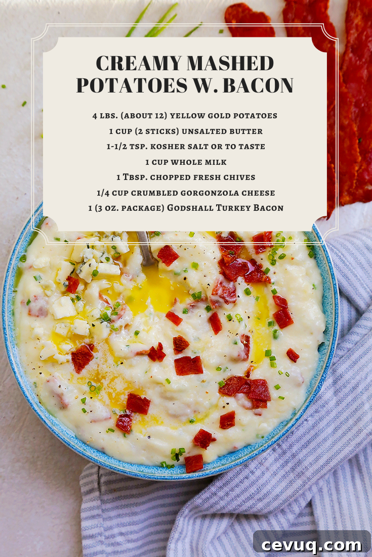 Creamy Gorgonzola and Bacon Mashed Potatoes 7 img 32055 7