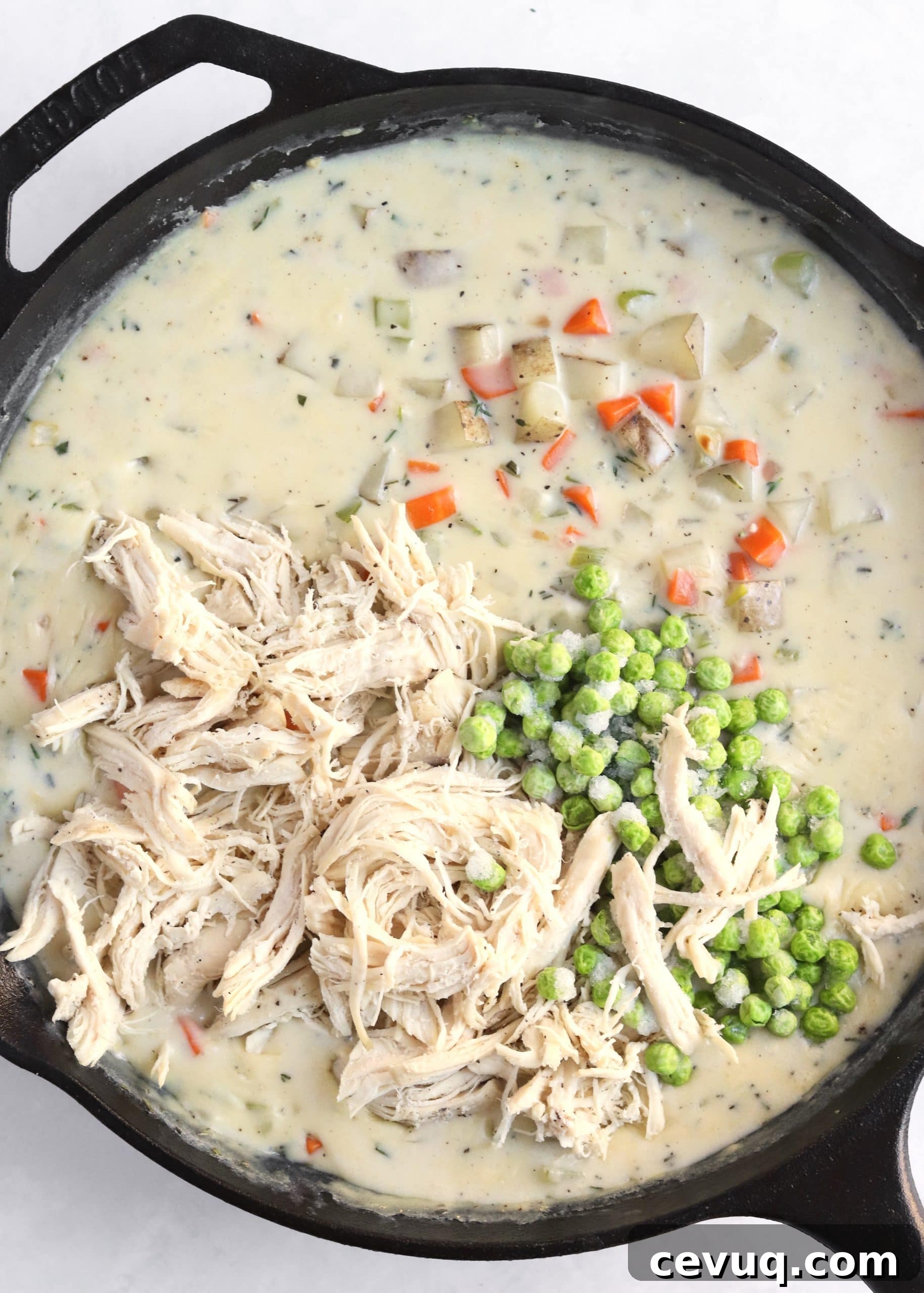 Leftover Turkey Pot Pie Recipe 8 Pot pie filling with leftover turkey and frozen peas