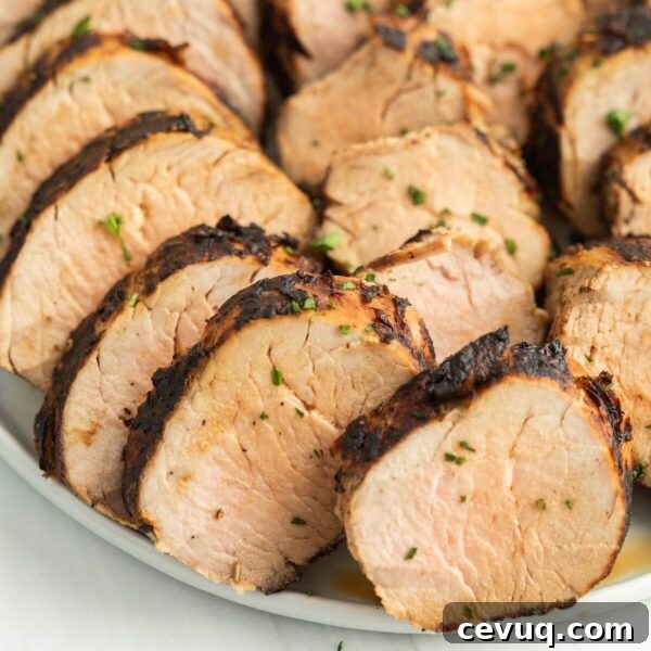 Grilled pork tenderloin