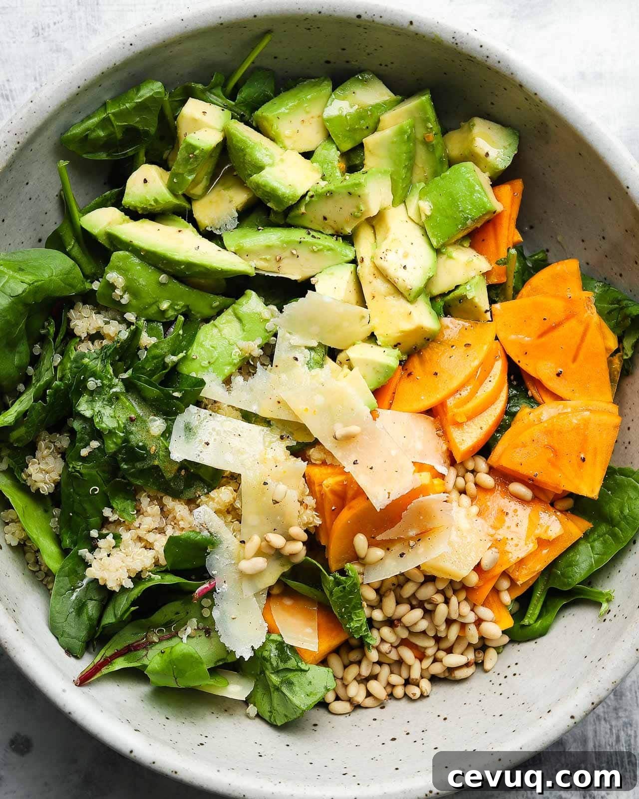 Persimmon and Avocado Salad with Bright Citrus Vinaigrette 4 Persimmon & Avocado Salad with a Citrus Vinaigrette