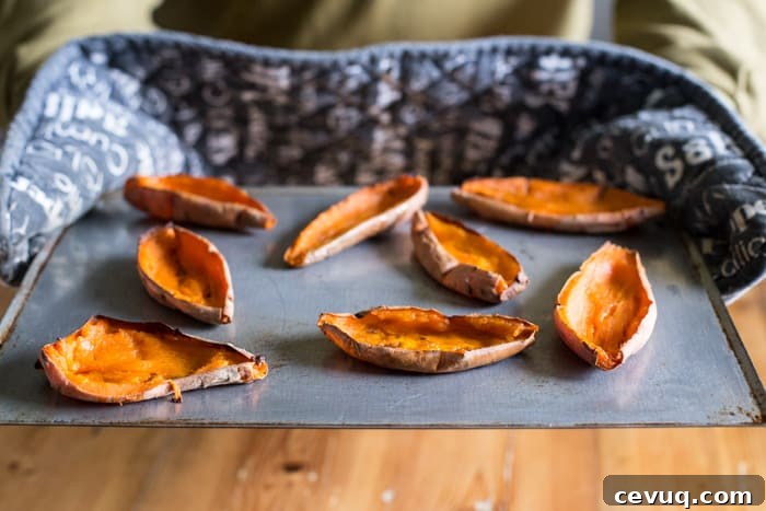 Chicken Loaded Sweet Potato Skins
